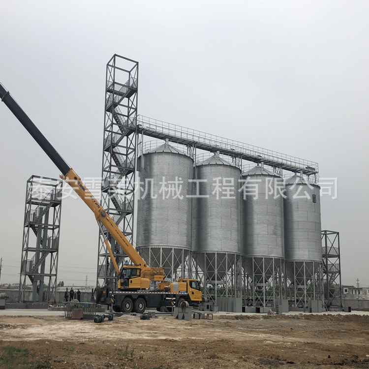 山西运城粮食贸易公司用1000吨粮食钢板仓施工周期短自动化粮仓
