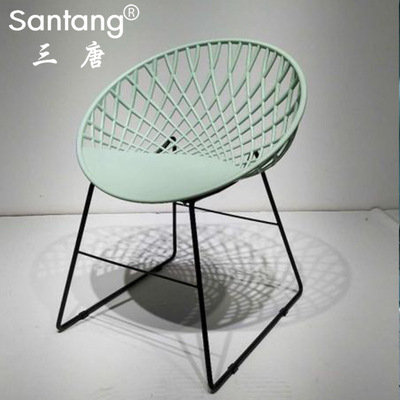三唐 新款塑料创意现代成人休闲咖啡PP简约鸟巢厂家直销霸州餐椅|ms