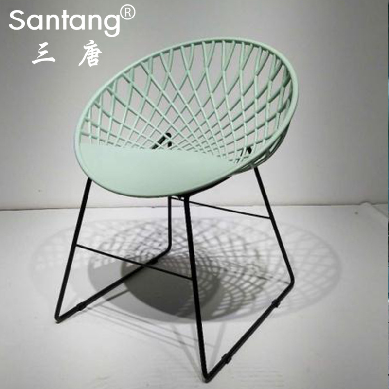 三唐 新款塑料创意现代成人休闲咖啡PP简约鸟巢厂家直销霸州餐椅|ms