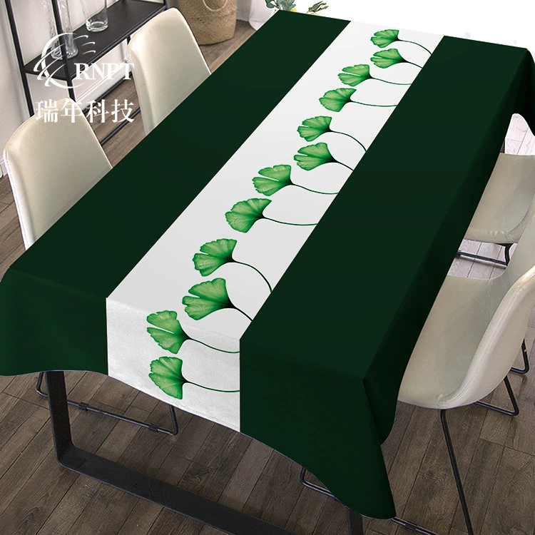 RNPT Ruinan [Новые оптовые] Простой печатный скатерть для дома скатерть ПВХ водонепроницаемая маслостойкая скатерть
