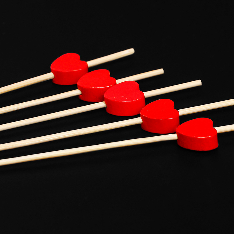 水果签 爱心水果签 一次性水果签