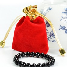 紅色精品絨布袋 珠寶首飾袋錦囊廠家定做金口袋 束口袋禮品珠寶袋