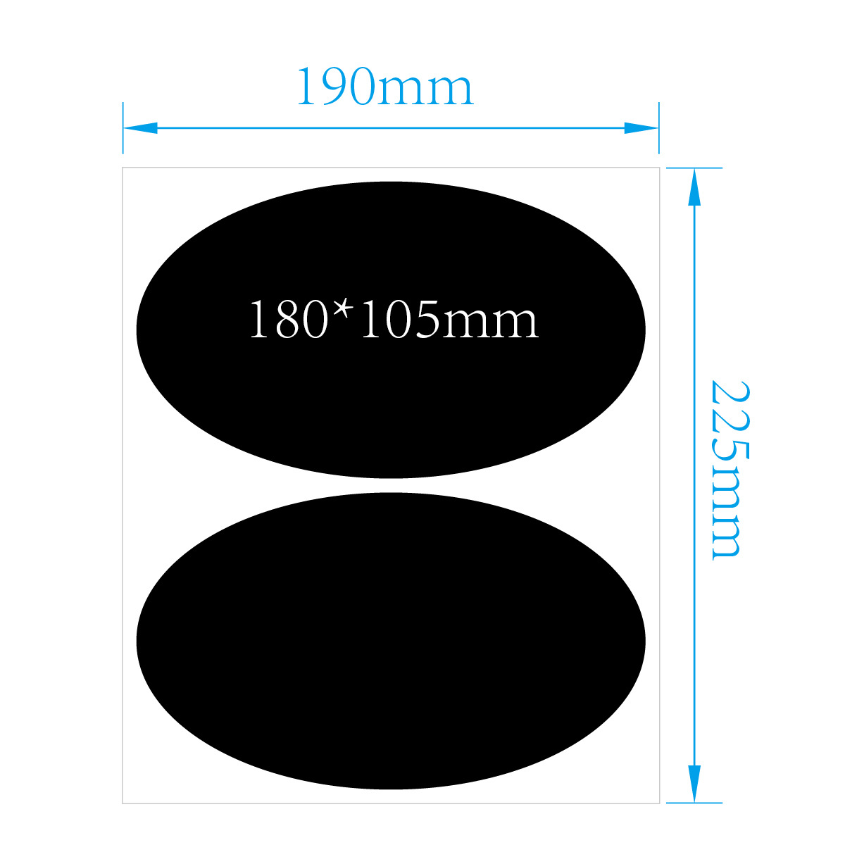 Creative Self-adhesive Label Special-shaped Black Pvc Irregular Stickers display picture 6