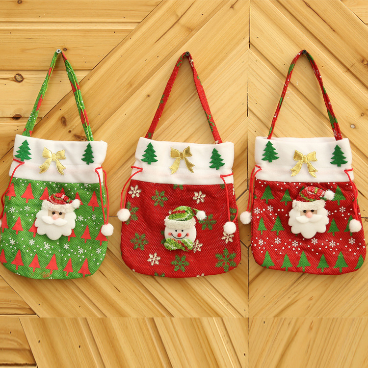 Christmas Santa Claus Snowman Cloth Party Gift Wrapping Supplies display picture 1