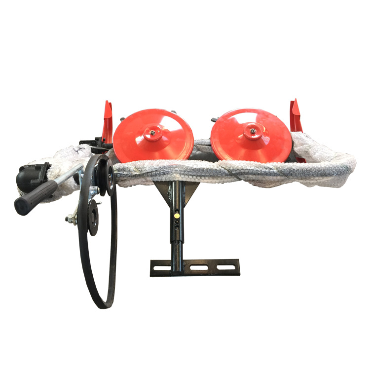 微耕机割草机 手扶拖拉机带双圆盘割草 机微耕机带前置圆盘割草机