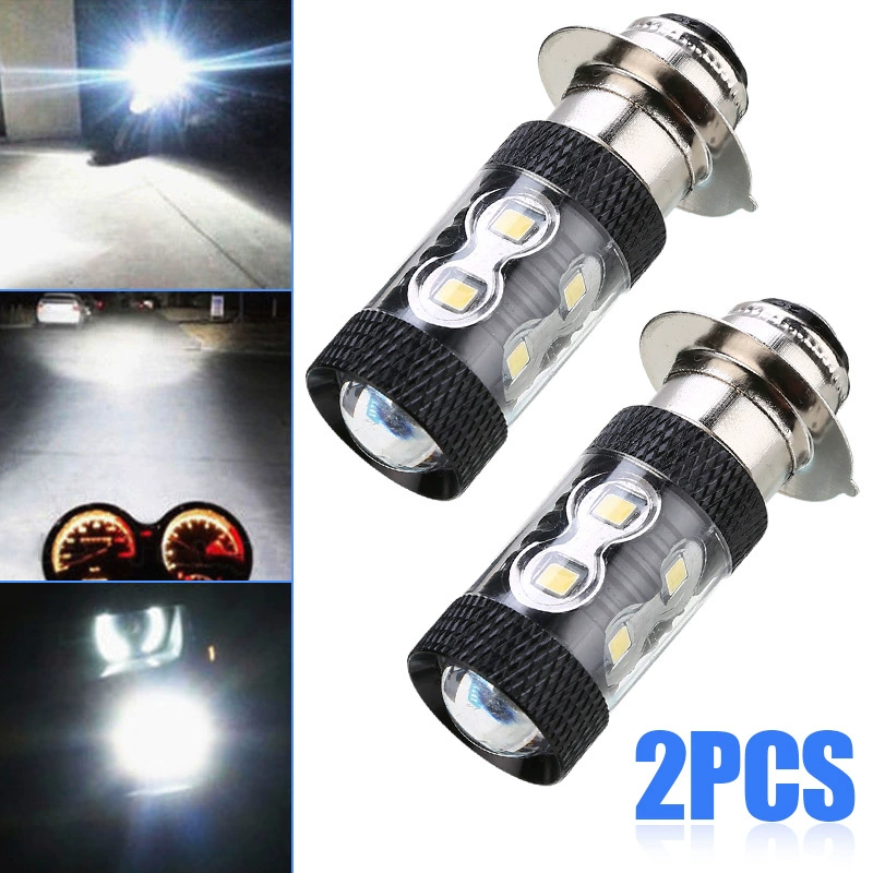 Мотоциклетная LED-головная светодиодная фара H6 50W P15D 16LED одиночный коготь высокий мощности световые панели для электромобиля
