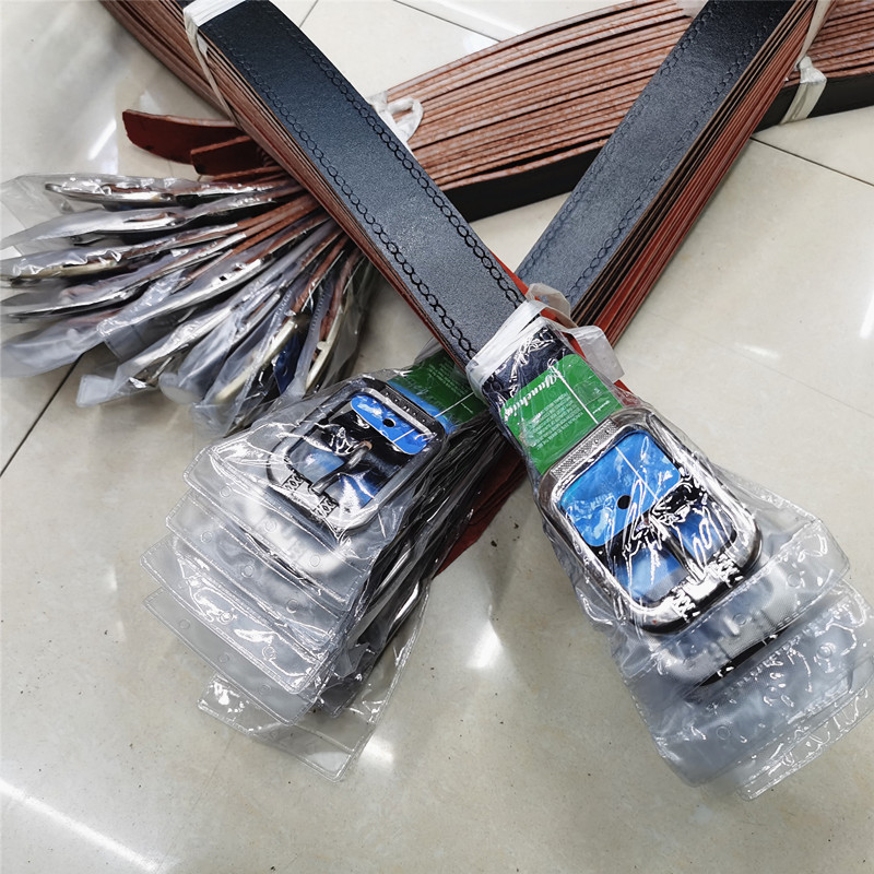 Best-selling men's genuine leather belts on the street, now knife-cut, single-piece pigskin belt, pin buckle belt, manufacturer ready stock wholesale