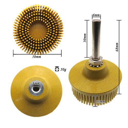 Cross-border supply 2-inch 50mm small cyclone needle brush polishing wheel electric drill brush car cleaning and beauty polishing disc