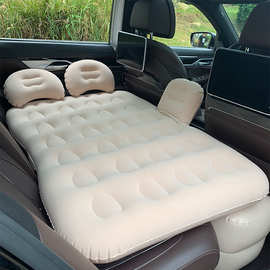 工厂直销普通版车载床车载旅行床PVC植绒汽车充气床旅行充气床