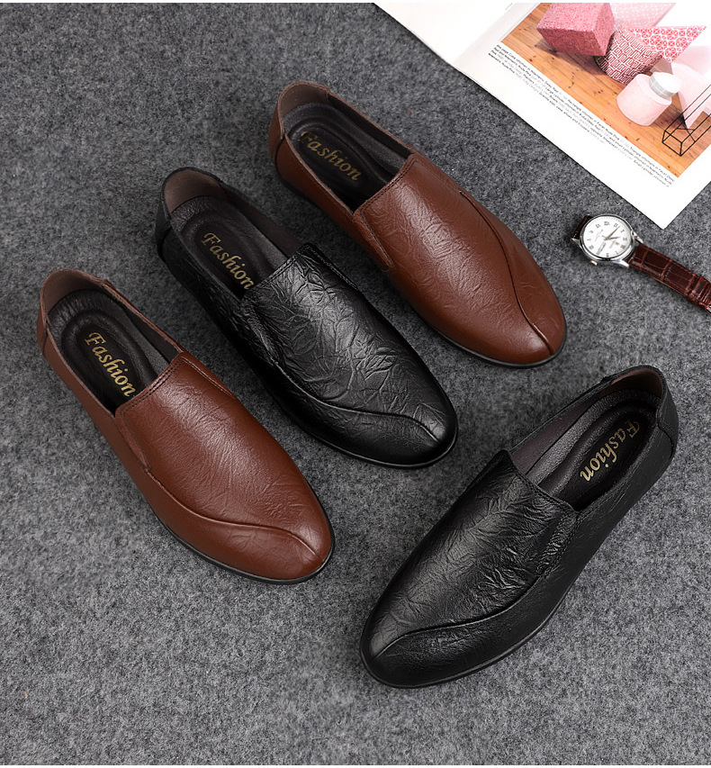 Mocassins Homme En Cuir Chaussures Décontractées Basses Confort_voghion.com