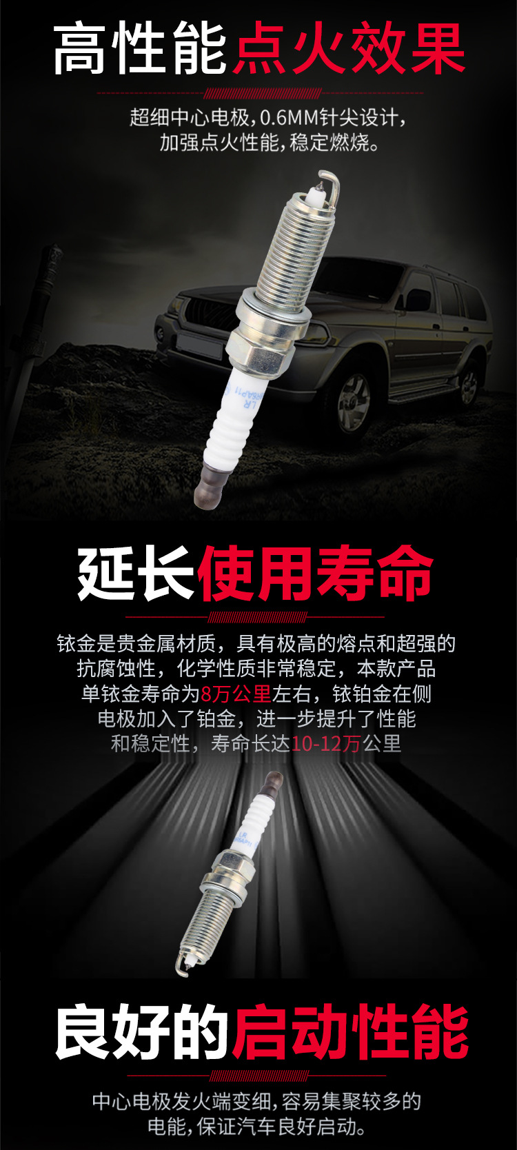 Cross-Border Supply Suitable for Xida Engine Yida Qiwei Spark Plug Lzkar6Ap-11P Iridium Spark Plug