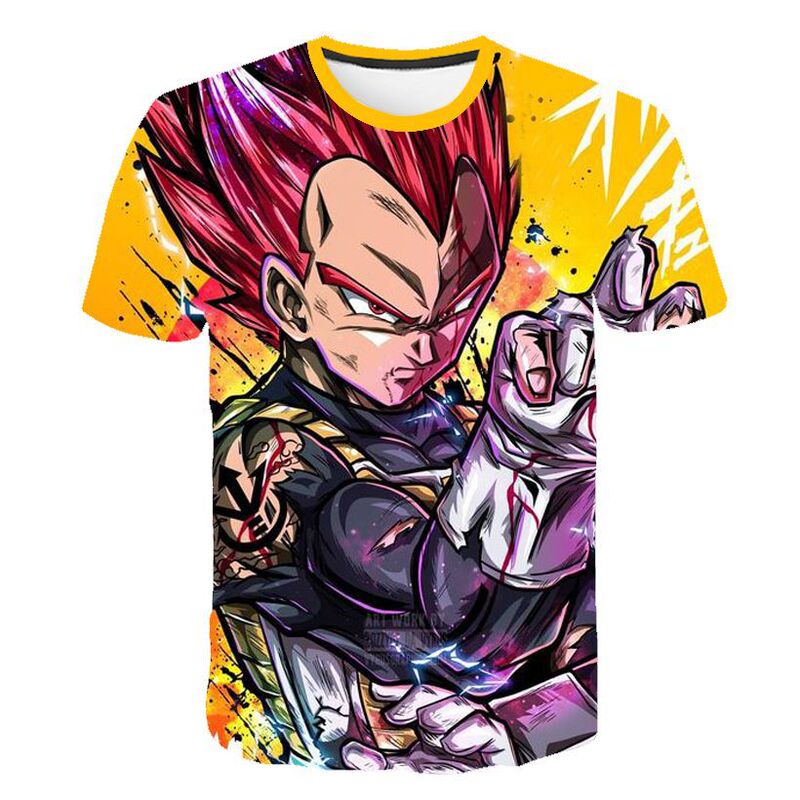 Factory direct AliExpress cross-border new 3D Dragon Ball printed short sleeve men's short sleeve T-shirt jacket