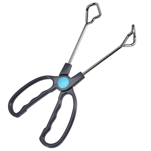 Multi-purpose stainless steel food tongs bread food tongs plastic handle insulated picnic barbecue tongs