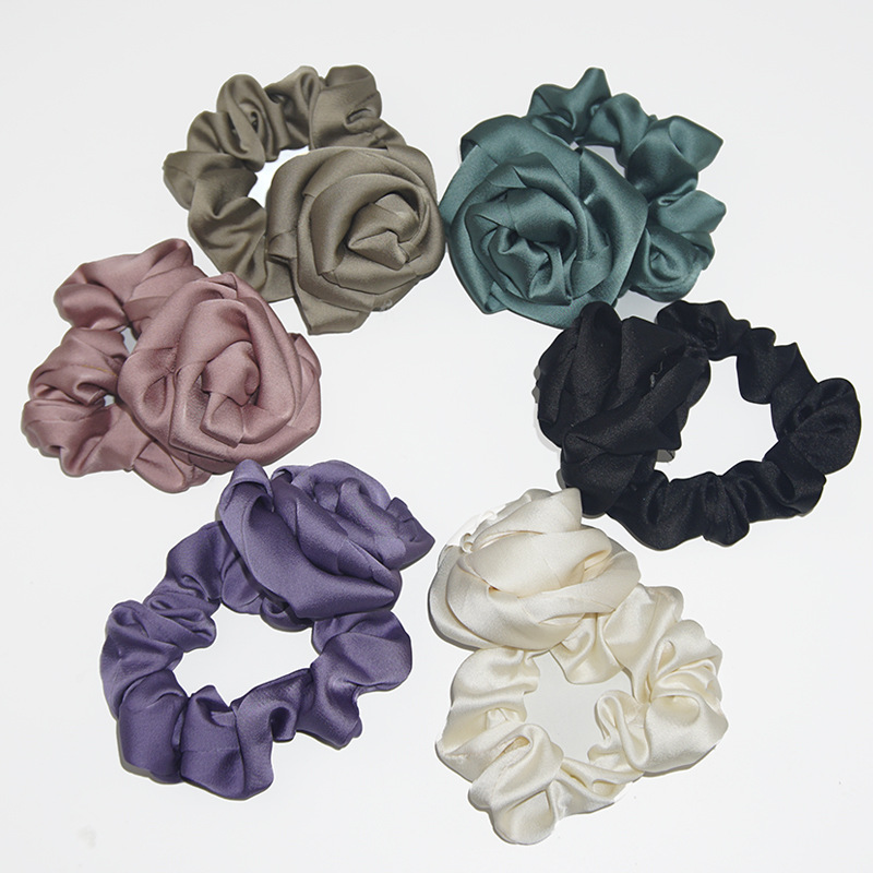 Women's Simple Style Flower Cloth Hair Tie display picture 1