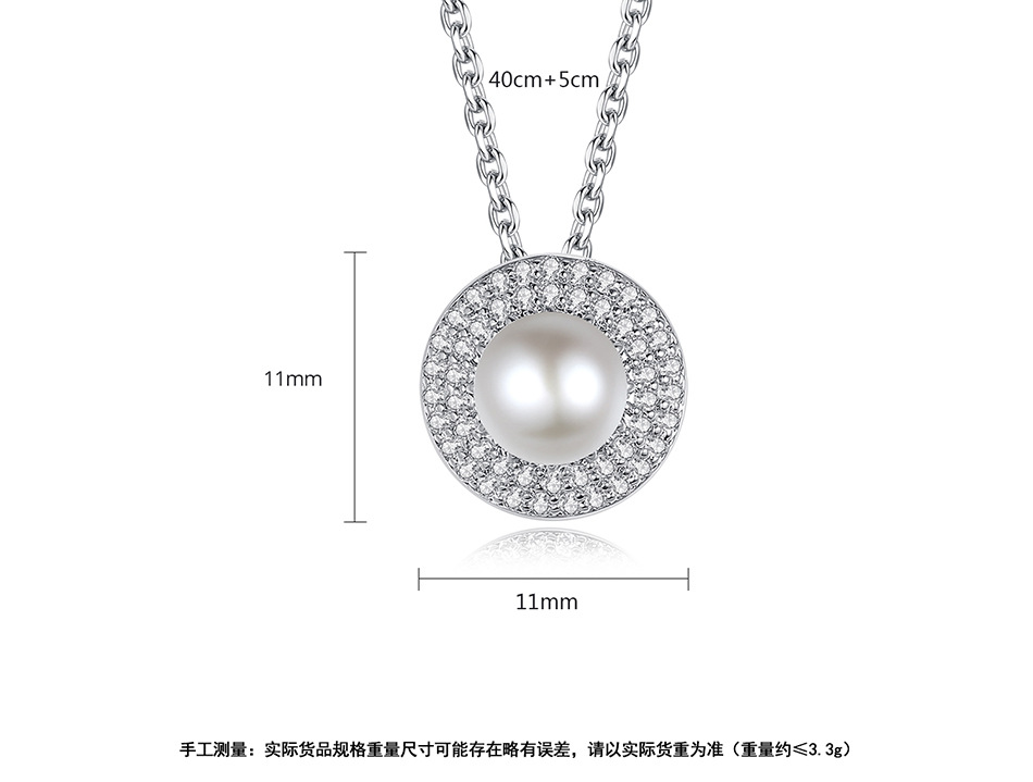 Fashion Pearl Pendant Necklace  Zircon Women's Clavicle Necklace display picture 1