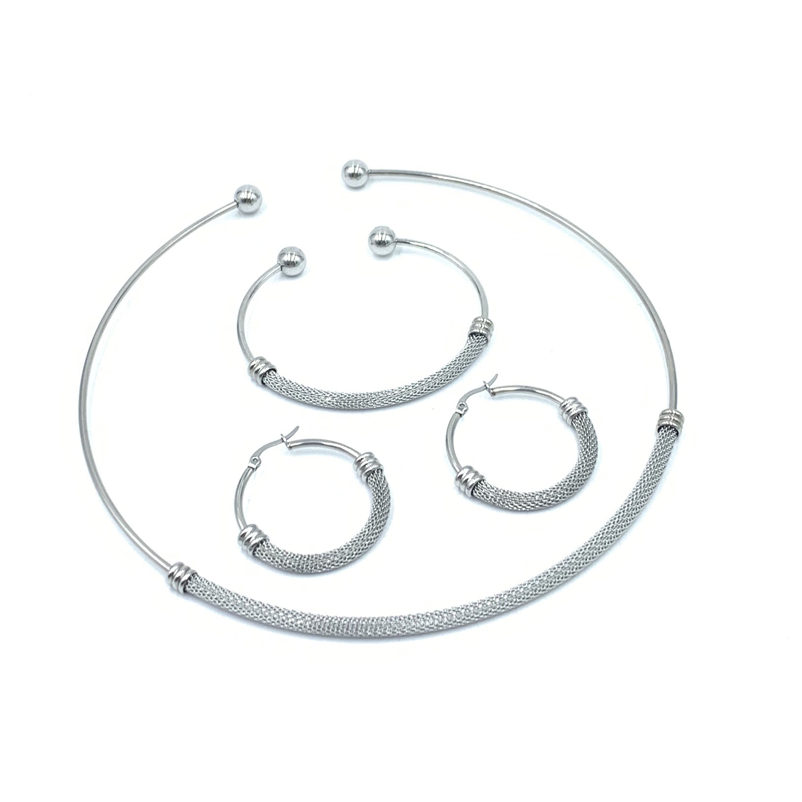 Handmade Chain Chain Type PVD Coated 18K Gold Real Gold Plated Circle 303 Stainless Steel 304 Stainless Steel Simple Style Waterproof Non Tarnish 304 Stainless Steel Choker