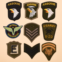 Factory Fashion Fabric Embroidery Clothing Bags Shoes Hats Handicraft Accessories Military Medals Foreign Trade Fine Products Cool Badges