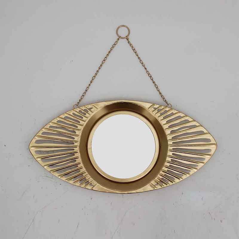 古埃及金色立体眼睛家居装饰境工厂批发欧美镂空玄关铁艺墙面壁饰详情图1