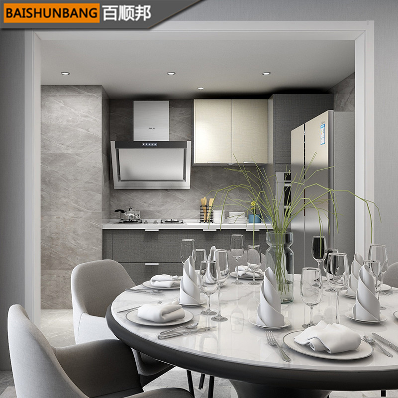 百顺邦 实木门套哑口套 窗套烤漆门套复合白橡木门套定制