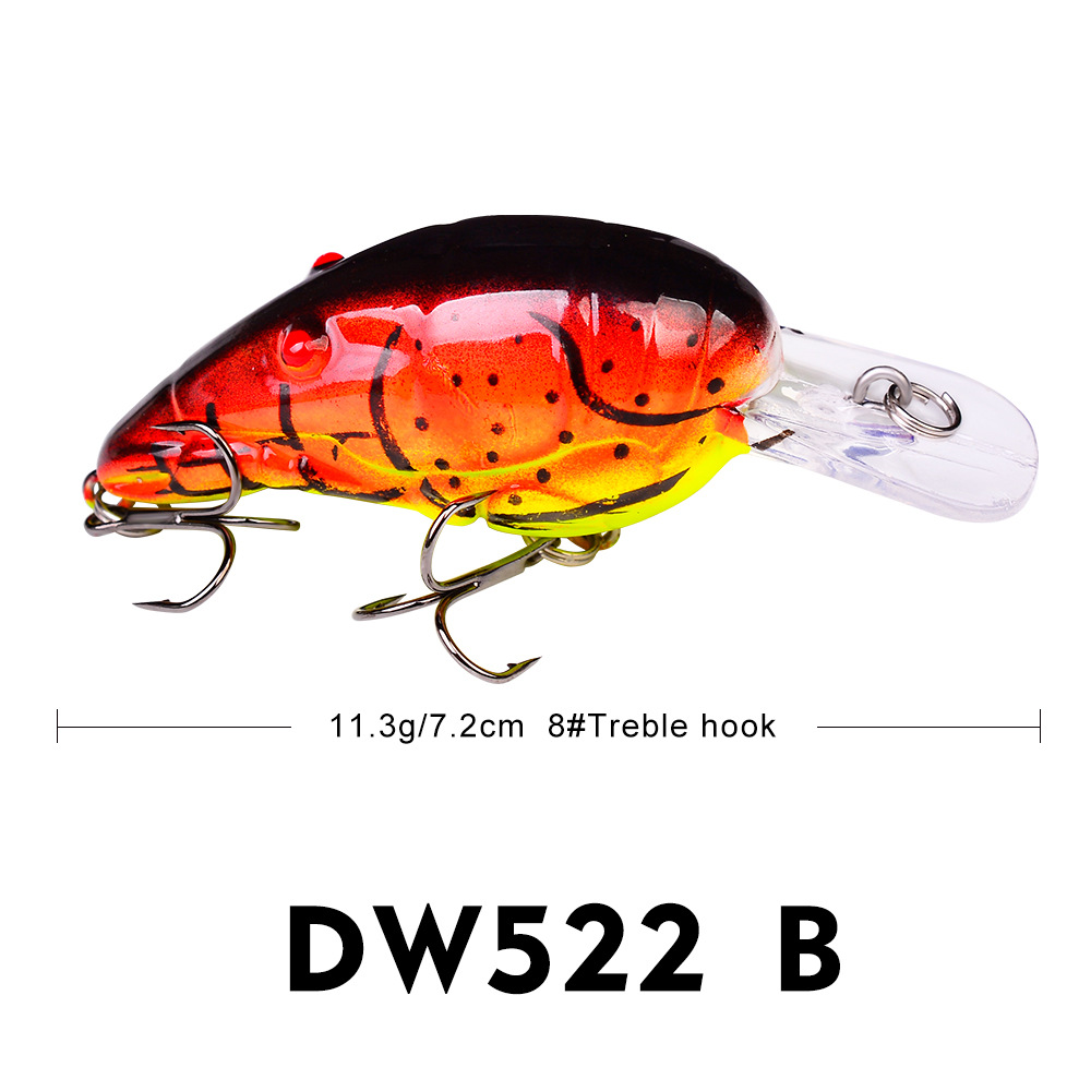 Micro Square Bill Crankbait Lure For Bass Trout Walleye Saltwater Freshwater Fishing