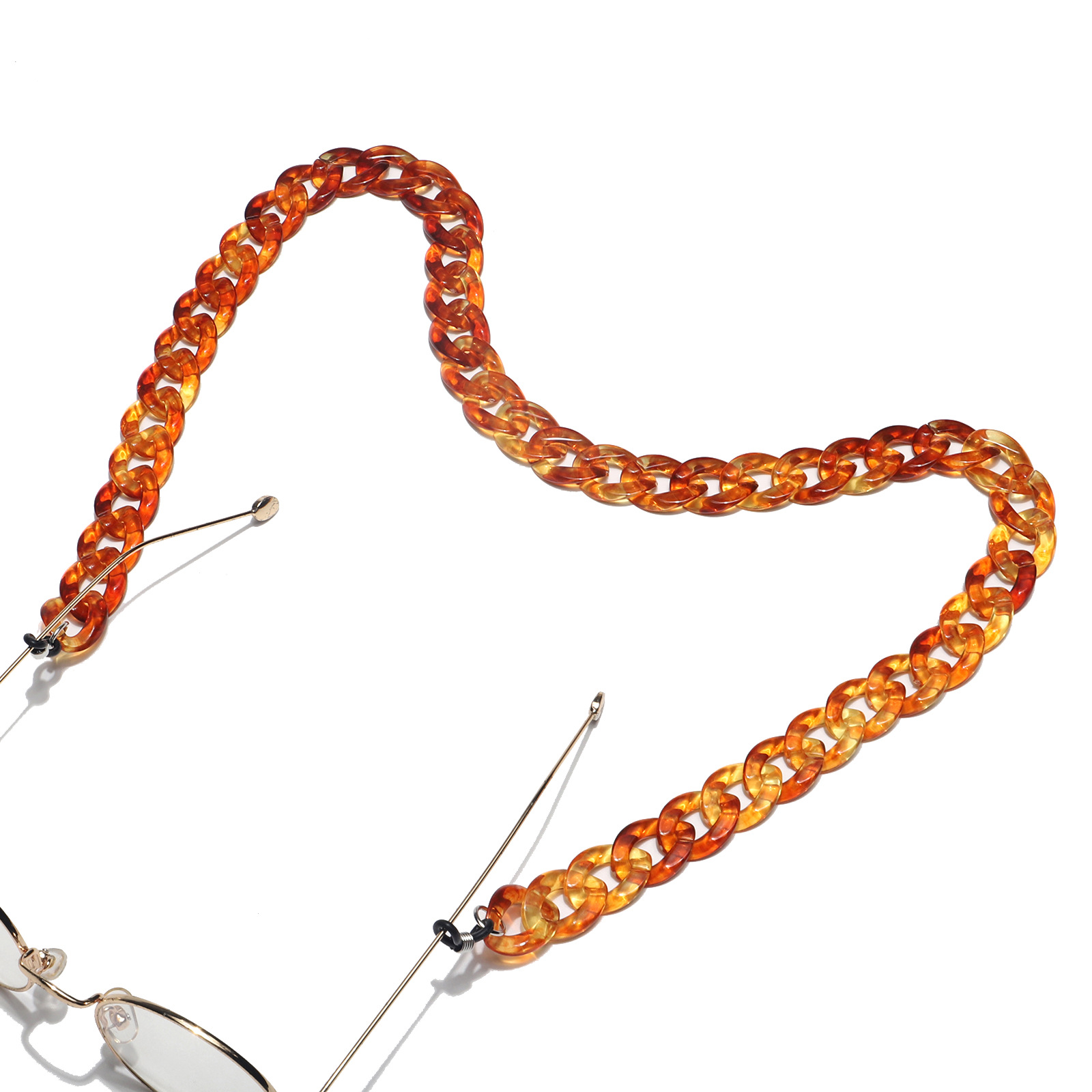 الاكريليك قناع حبل نظارات سلسلة متعدد الألوان شكل مقعر نظارات حبل الجملة Nihaojewelry display picture 16