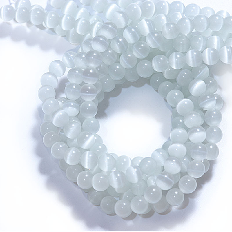 Round Pattern Elegant Style 1 Strand Opal Opalite Round Beads