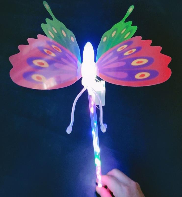 Handheld Butterfly Luminous Glow Stick Toy Light-emitting Sword Toy display picture 1