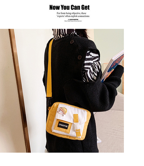Korean and Japanese style single-shoulder bag, crossbody small bag, women's trendy design, 2020 new fashionable student nylon small crossbody bag undefined