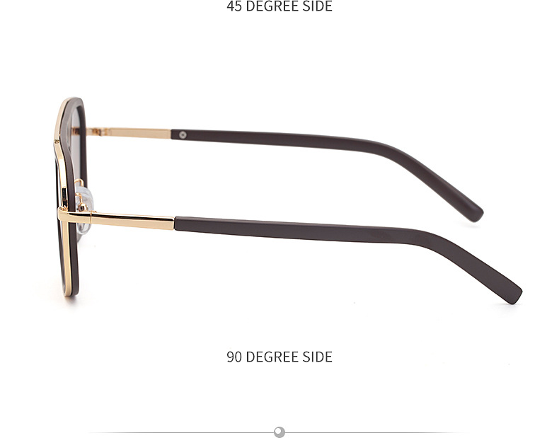 2022 New Fashion Retro Square Full Metal Frame Men's Sunglasses Wholesale display picture 5