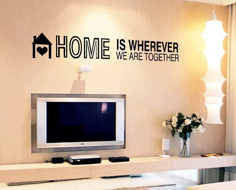 [Прямые продажи с фабрики] DF5304 Английский текст пятого поколения ПВХ прозрачная пленка Съемная Наклейка на стену