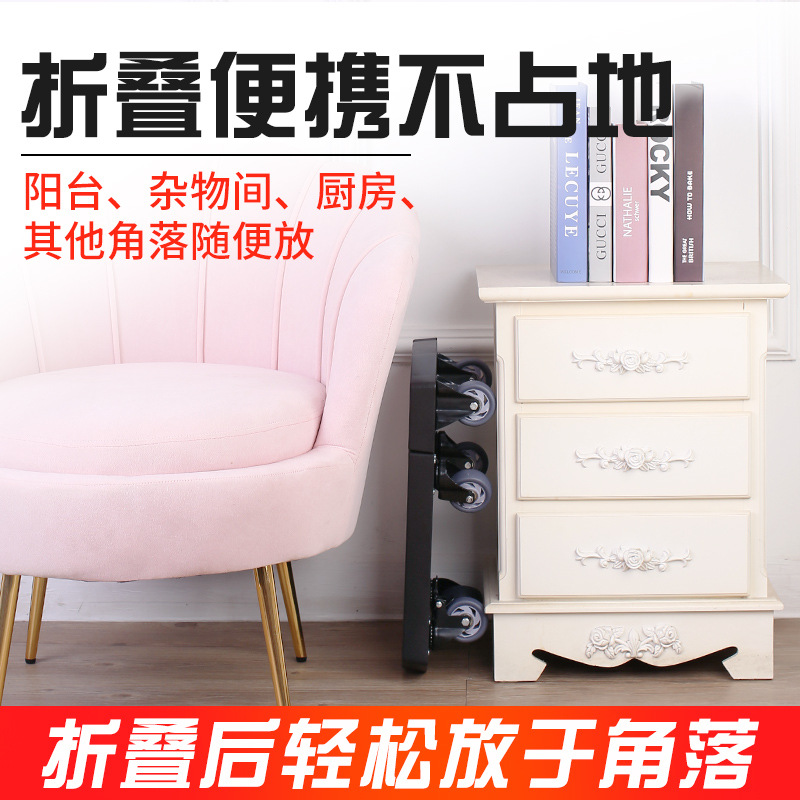 匠者小推车手推车货搬运车载重手拉车家用拖车折叠便携拉货拉杆车|ru