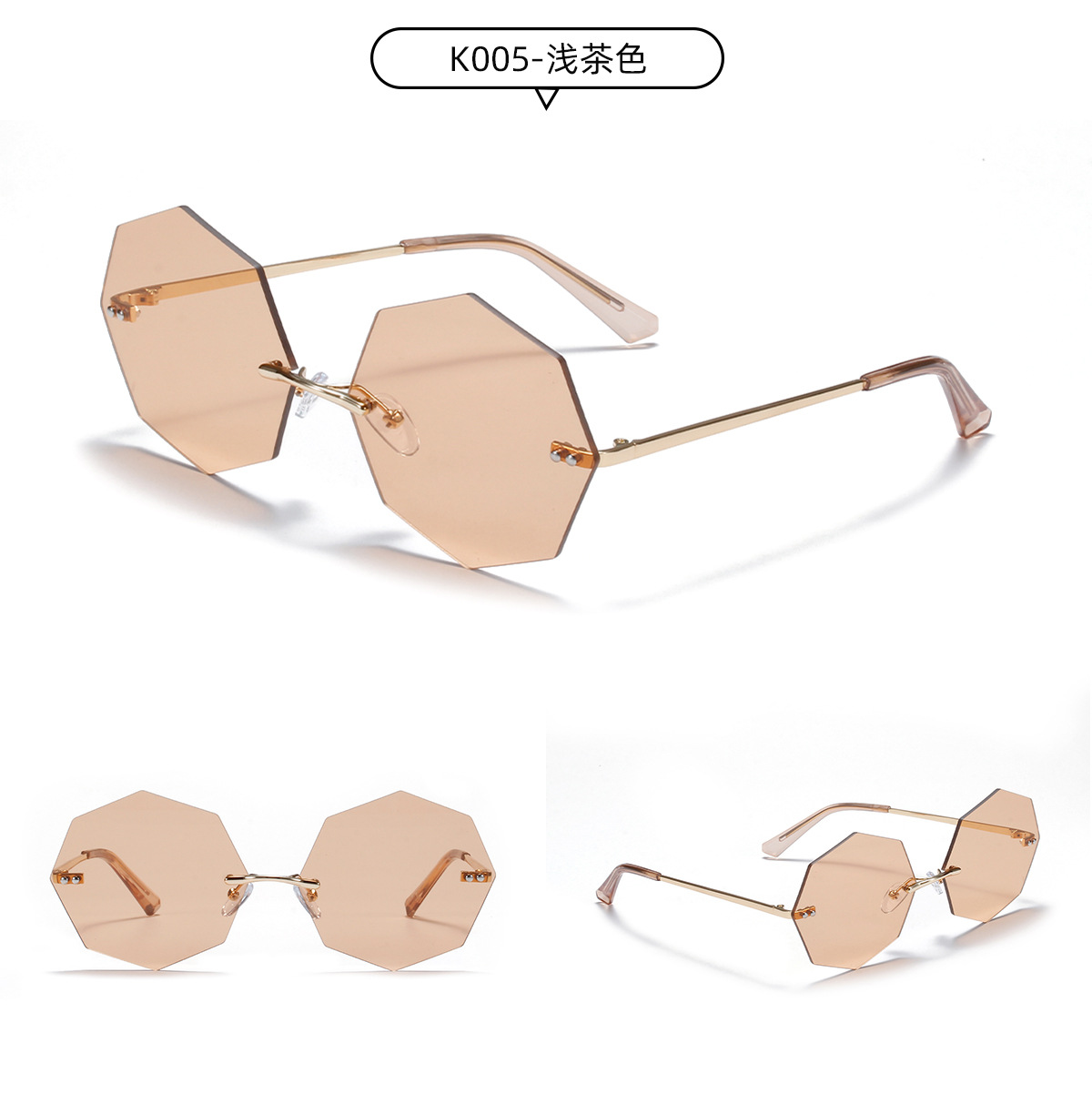 Polygon  Retro Metal Sunglasses display picture 7