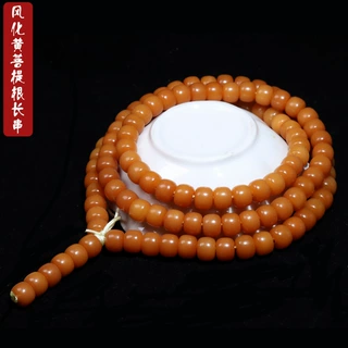 厂家供应天然风化菩提根 黄菩提根108老籽藏式菩提子佛珠手链文玩