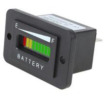 12V24V36V48V鉛酸電池LED指示燈高爾夫方形電池電量表電瓶車通用