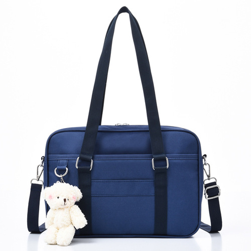 jk bag uniform bag female student Japanese bag shoulder portable canvas college school bag night market stall supply