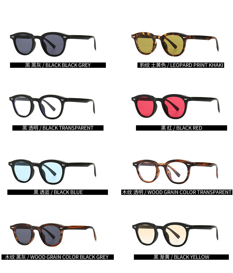 51g Weight UV400 Protection Lens Material Unisex Gender Retro Style Transparent, Yellow, Black Color Retro UV400 Protection Women's Sunglasses 3
