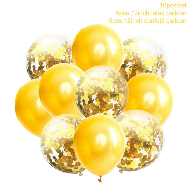 10pcs-Mix-Rose-Gold-Latex-Ball