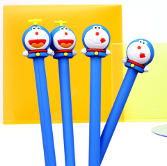 Cute expression blue cat gel pen student learning stationery gel pen wholesale office signature pen school prizes