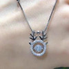 s925 Necklace dance All the way Smart Diamond Six awn star Pendant Five-pointed star Korean Edition have cash less than that is registered in the accounts clavicle