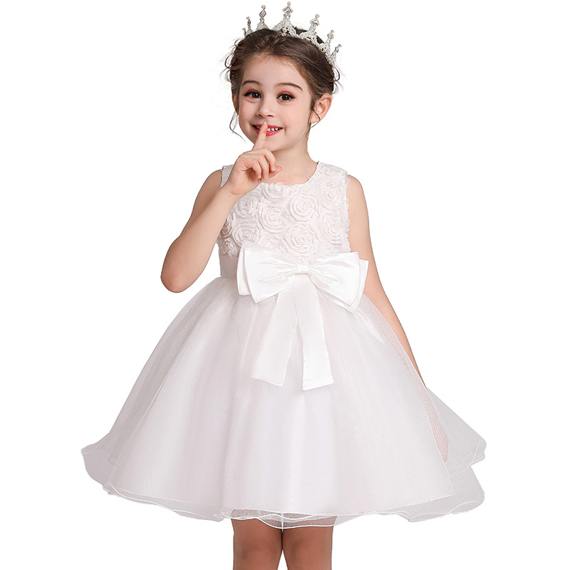 Christmas dress girl's dress children's Dress Baby Princess Christmas dress foreign trade puffy skirt