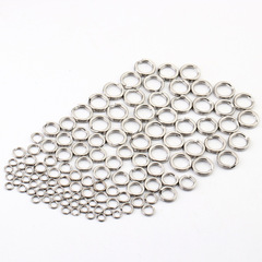 TWM flattened double circle flattened connector connection ring swivel pin lure fishing gear small accessories lure fishing