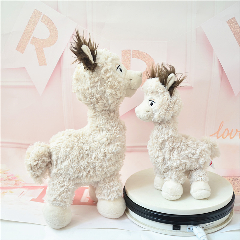 Alpaca comercio exterior nuevo estilo pony simulación peluche muñeca calmante muñeca muñeca regalo de cumpleaños al por mayor