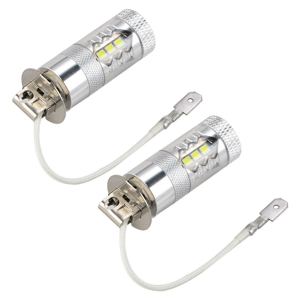 H3 80W LED lámpara de niebla de automóvil de luz blanca de alta potencia lámpara de niebla de automóvil LED lámpara de alto lumen de 80W