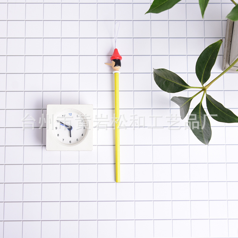 智贝主图_单头长尖鼻子铅笔小丑铅笔小学生礼品 卡通木质创_5