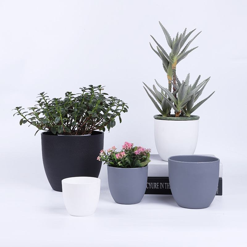 厂家供应多肉植物花盆仿真植物花盆现货批发 密胺花盆简约禁欲系详情图4