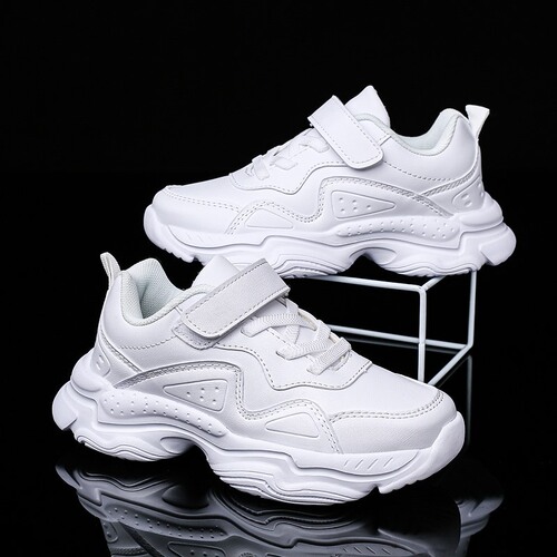 Children's white canvas shoes, unisex white sport shoes for kids, autumn kindergarten performance shoes for young children, white shoes for big kids