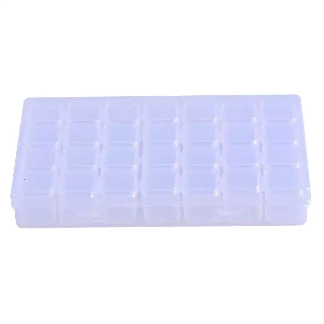 Diamond nail decoration, beads, detachable storage box, DIY, 28 cells