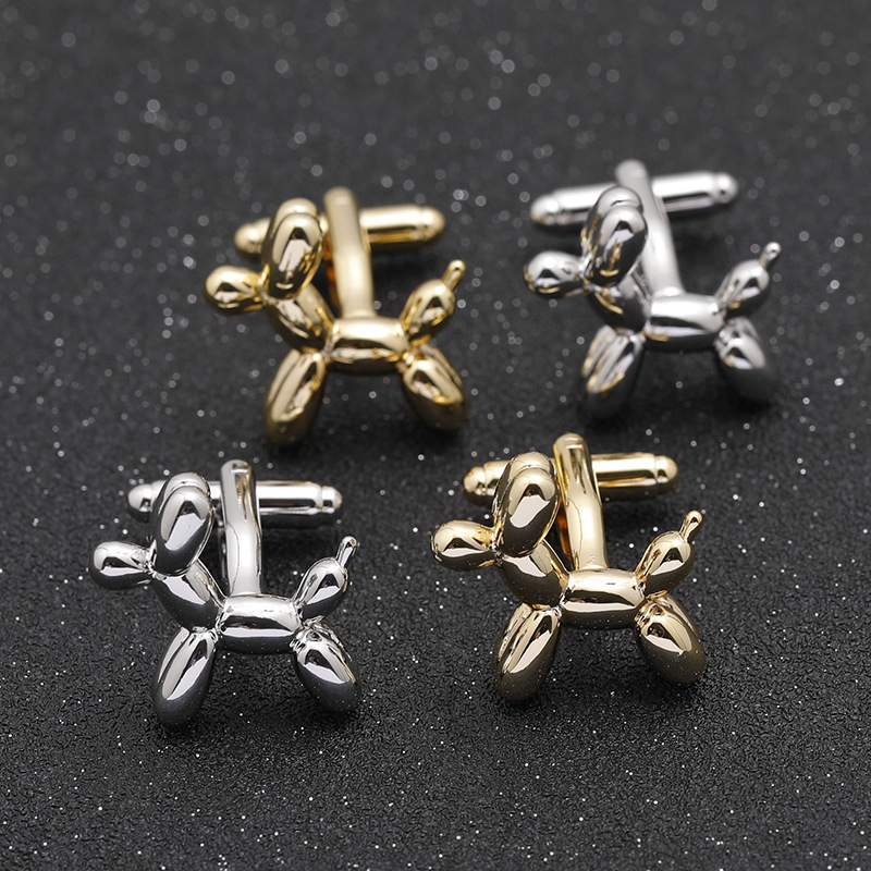 Korean Style Hot Sale High Quality Copper Cufflinks Small Animal Bleo Dog Style Cufflinks Men's French Shirt Cuff