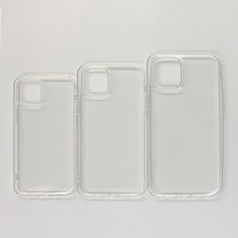 适用于iphone12魔方直边无线素材透明壳 苹果12无夹口透明保护套