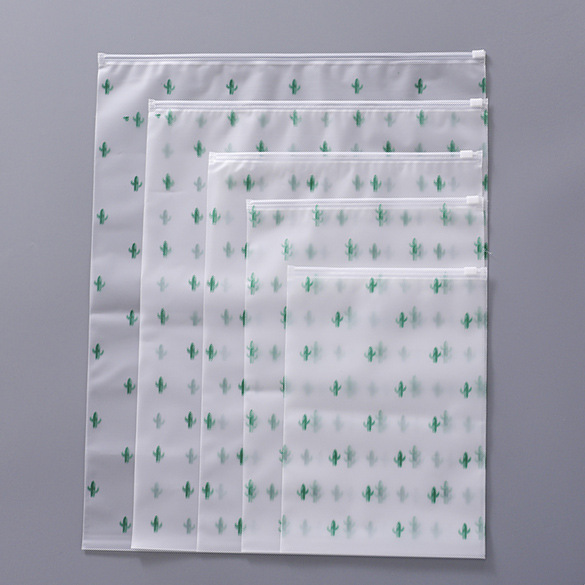 Bolsa de cremallera sellada esmerilado ropa de plástico Ziplock equipaje bolsa PE ropa bolsa de embalaje bolsa de ropa